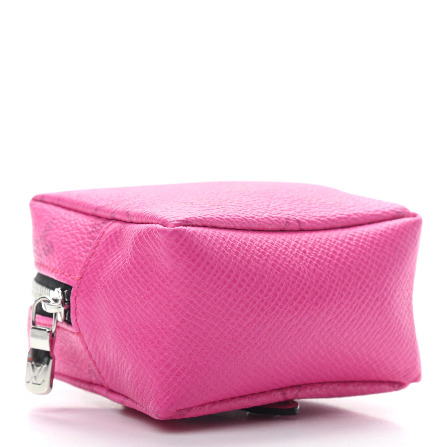 Louis Vuitton Taigarama Box Pouch Bag Charm Key Ring Fuchsia 3 of 6