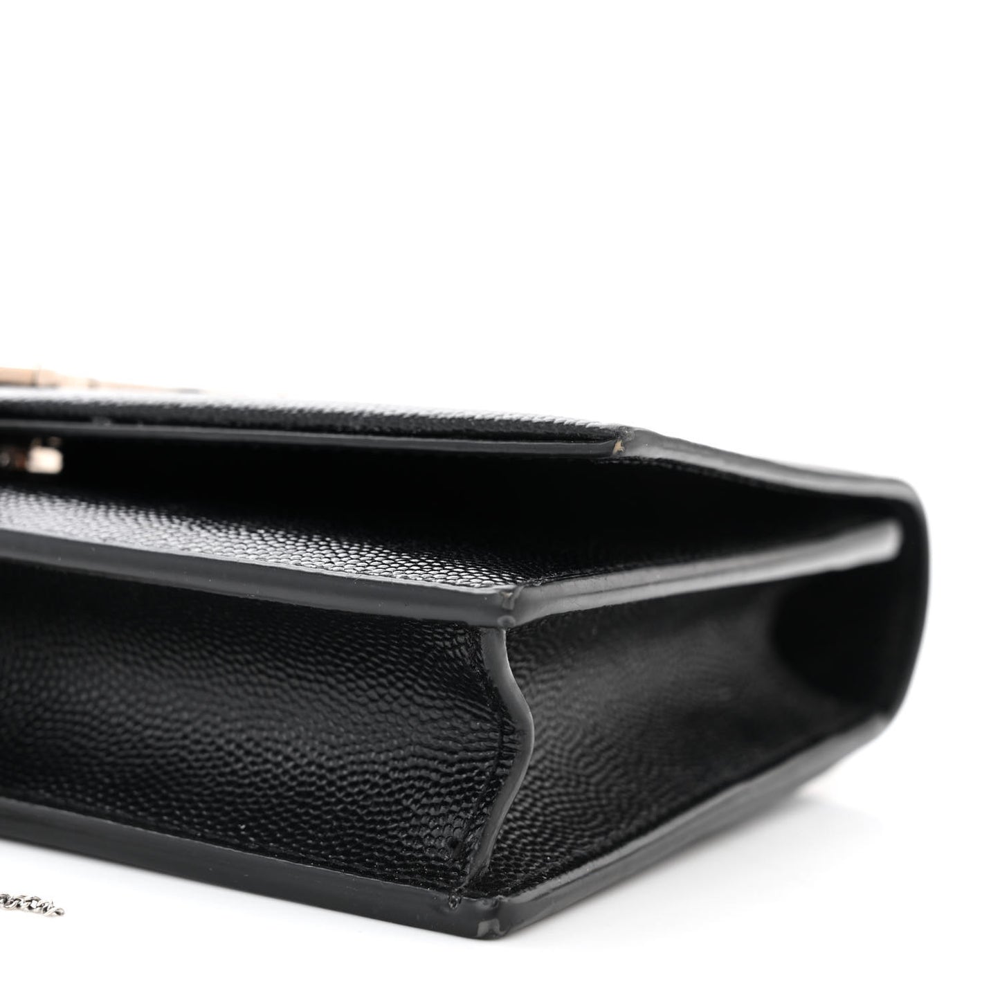 Grain De Poudre Classic Monogram Kate Tassel Chain Wallet Black