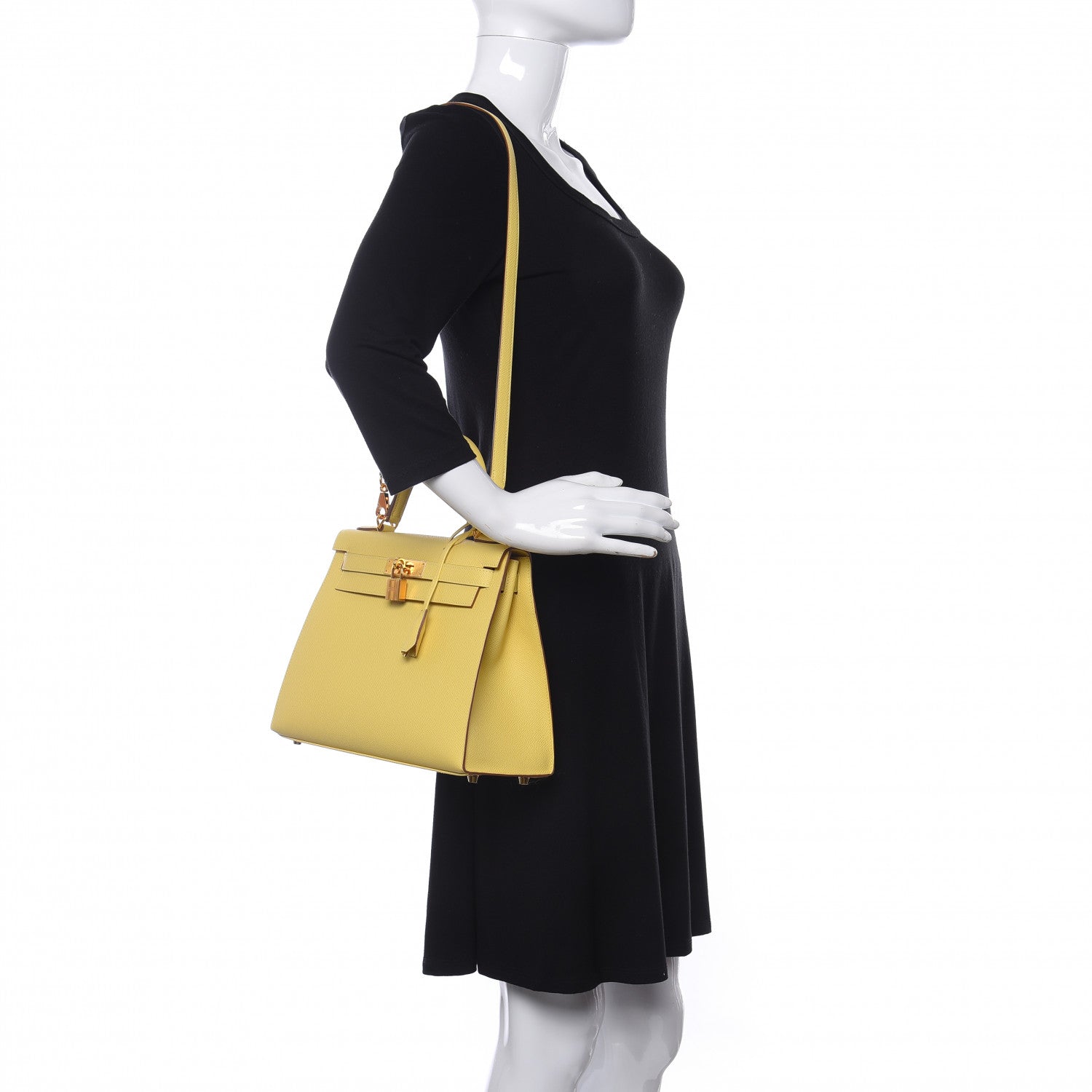 Hermes Epsom Kelly Sellier 28 Jaune Poussin 2 of 11