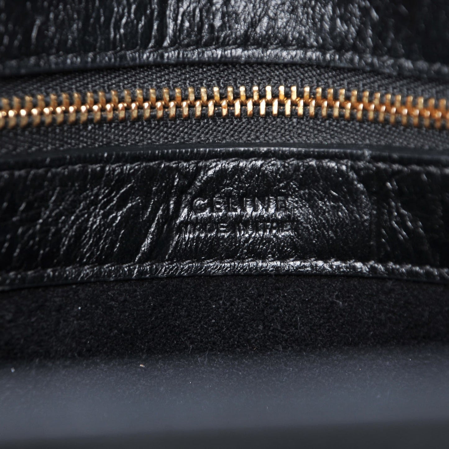 Crocodile Embossed Calfskin Medium Belt Cabas Phantom Black