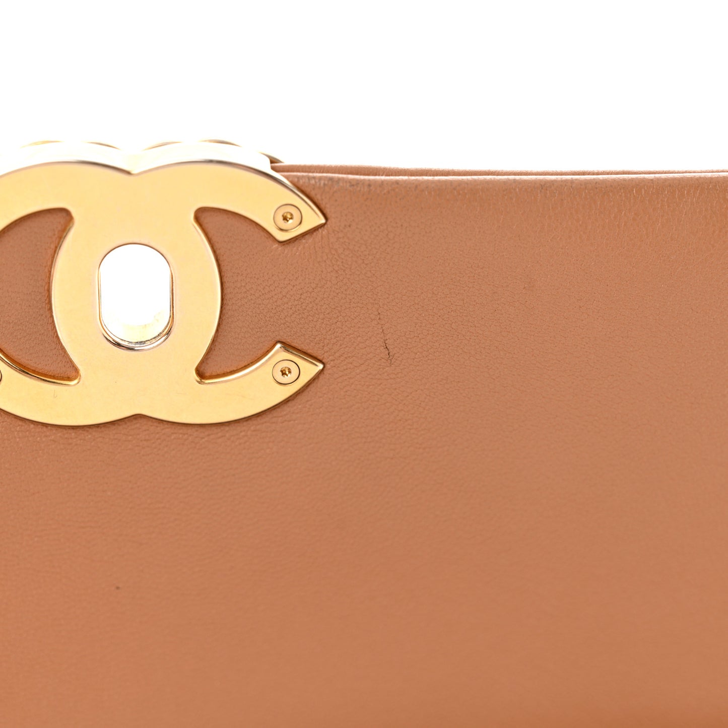 Lambskin Quilted Large Chanel 19 Flap Brown