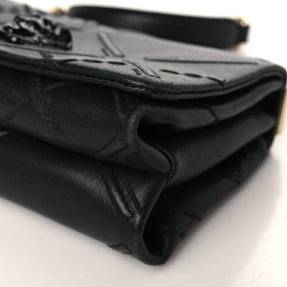 Versace Nappa Palazzo Quilted Shoulder Bag Black 8 of 8