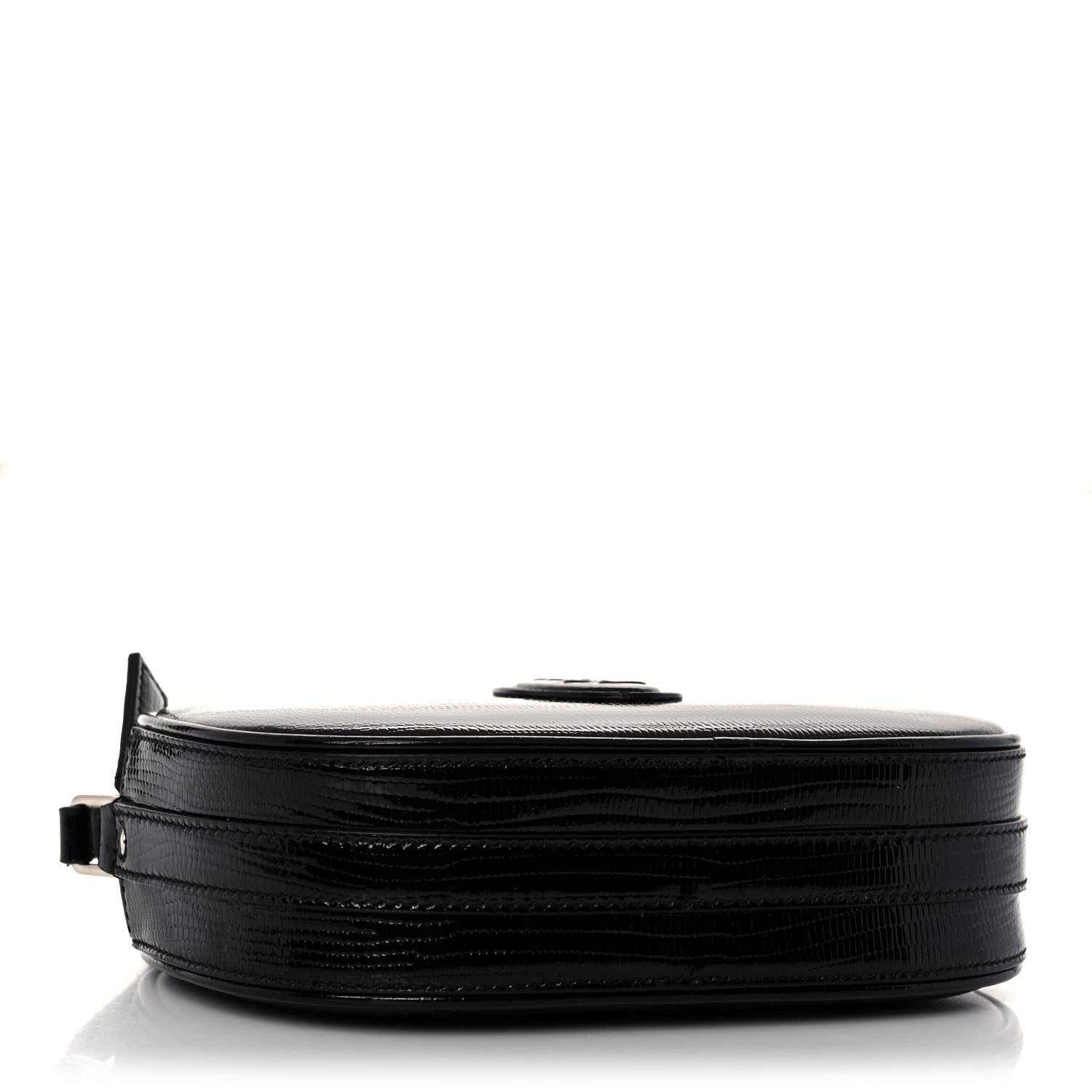 Saint Laurent Calfskin Lizard Embossed Le 61 Camera Bag Black 4 of 10