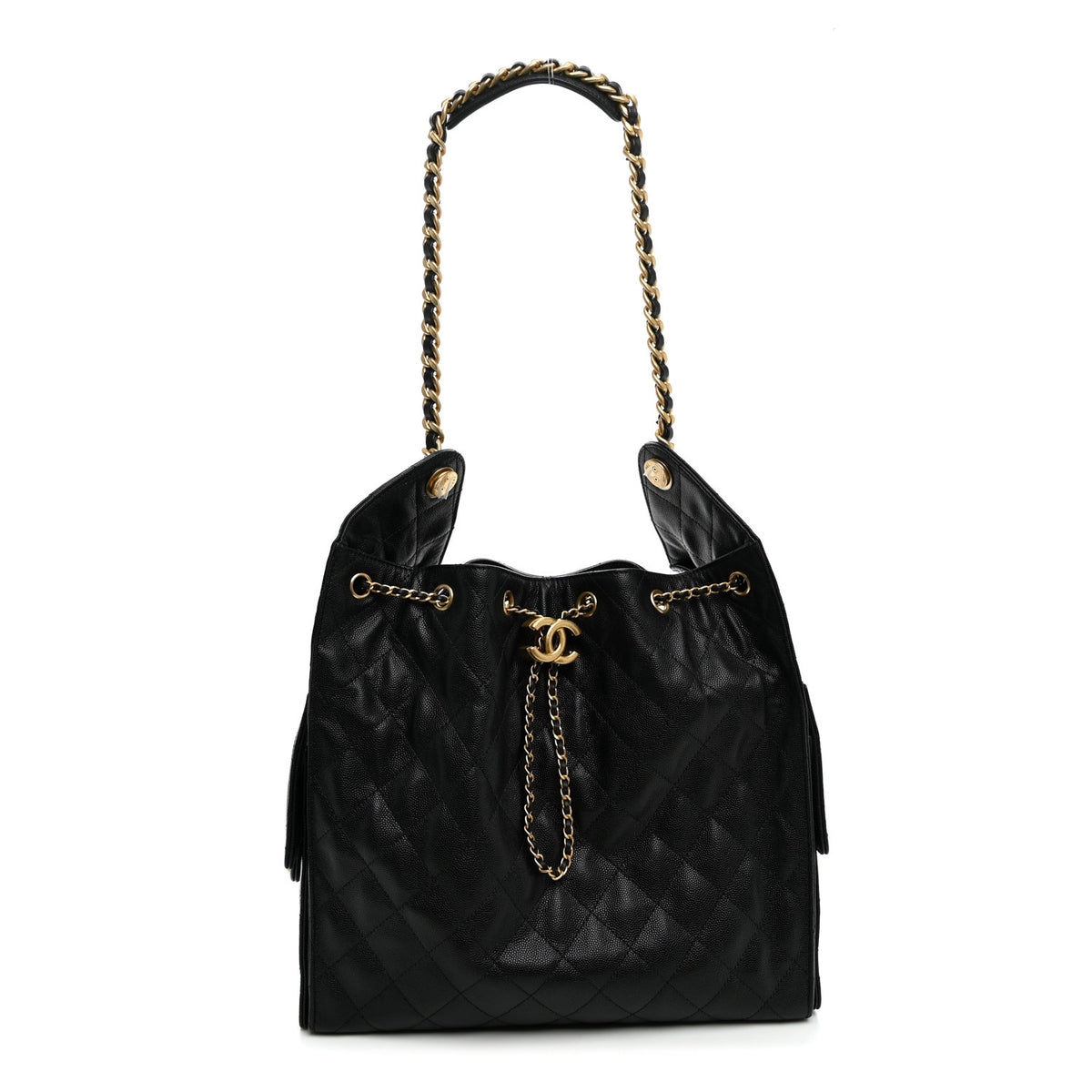 Chanel Caviar Quilted Medium Chanel 25 Handbag Black 1 of 12