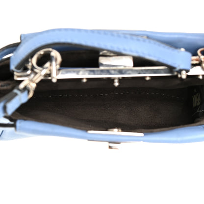 Fendi Shiny Nappa Micro Peekaboo Iconic Satchel Nebula 5 of 15
