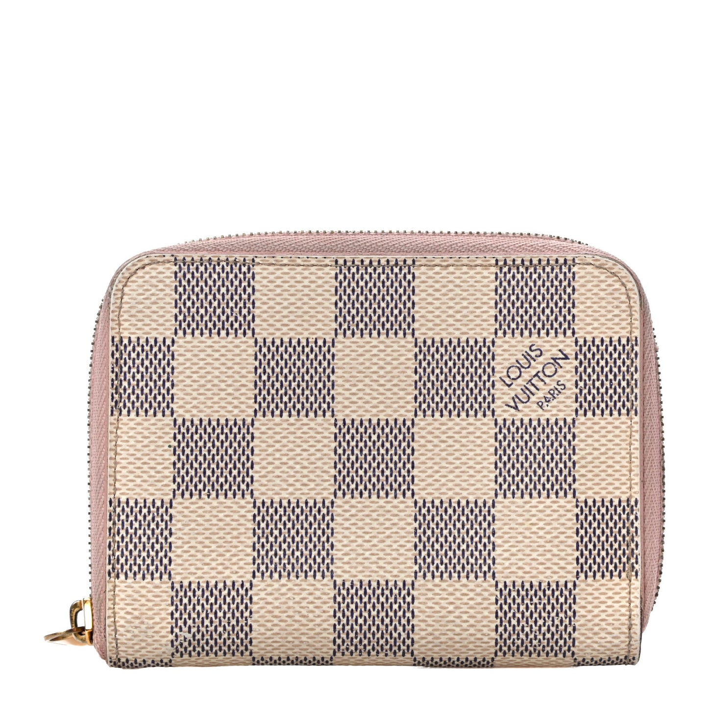 Damier Azur Zippy Coin Purse Rose Ballerine