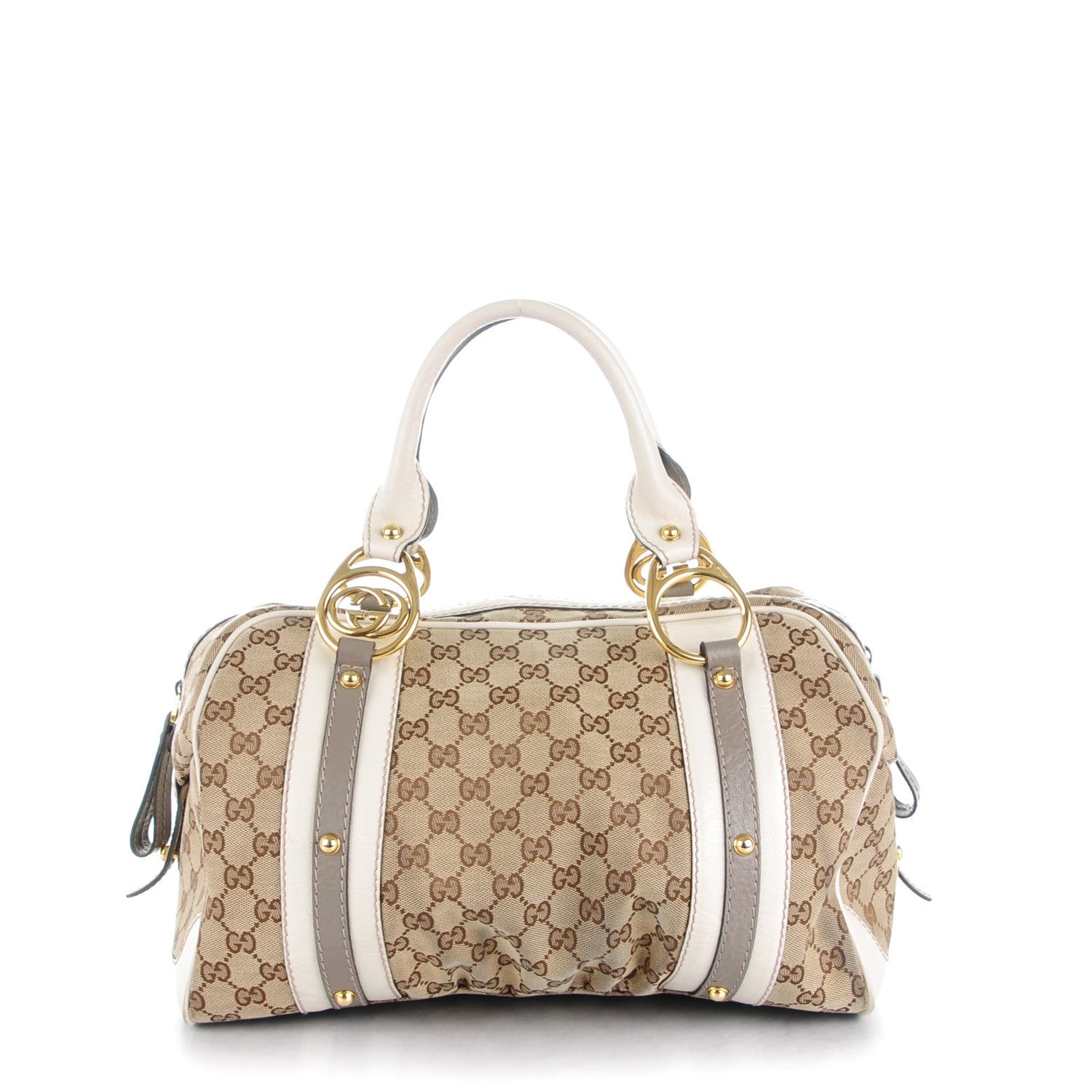 Gucci Monogram Medium Interlocking Boston Off White 1 of 9