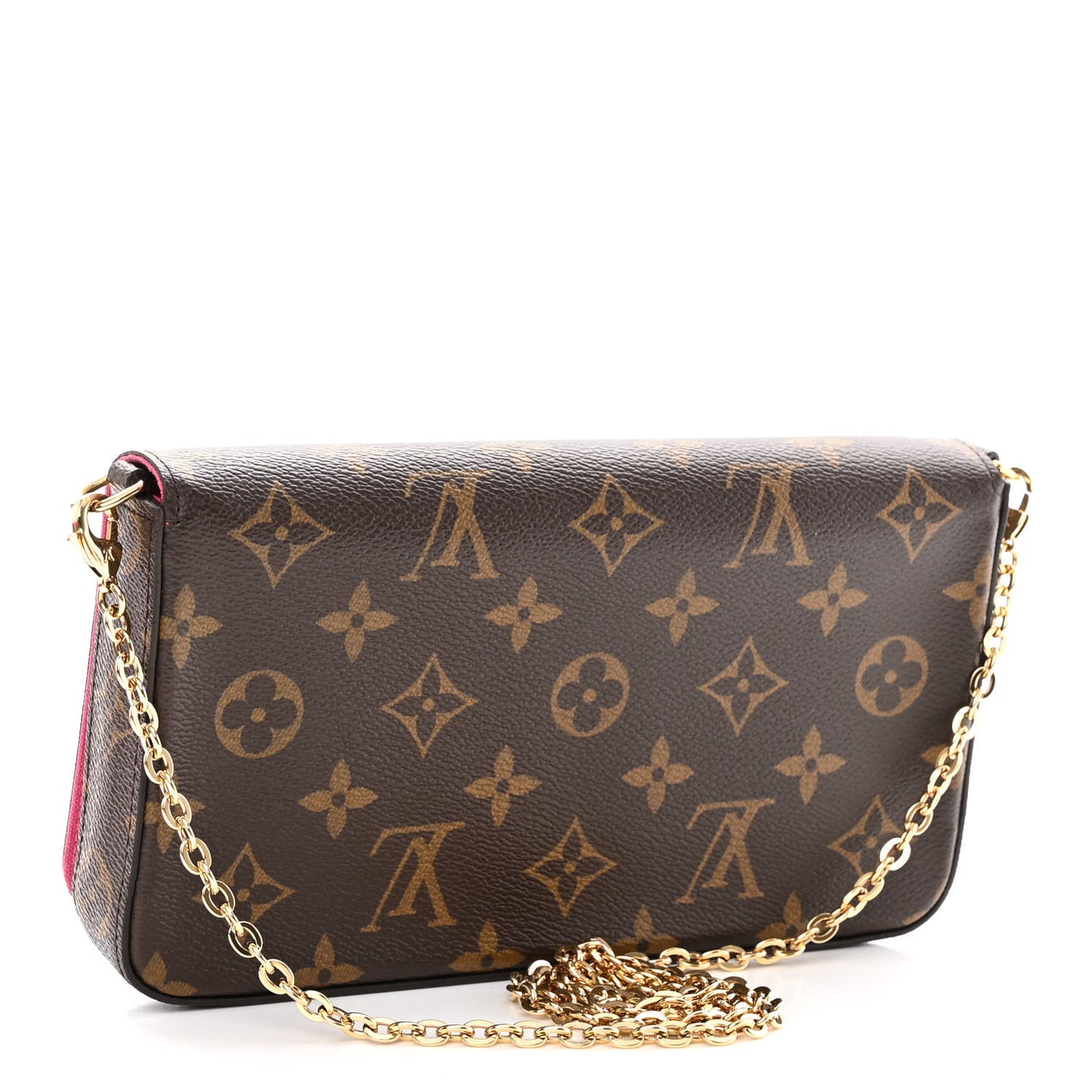 Monogram 2021 Christmas Animation Hollywood Pochette Felicie Chain Wallet Fuchsia