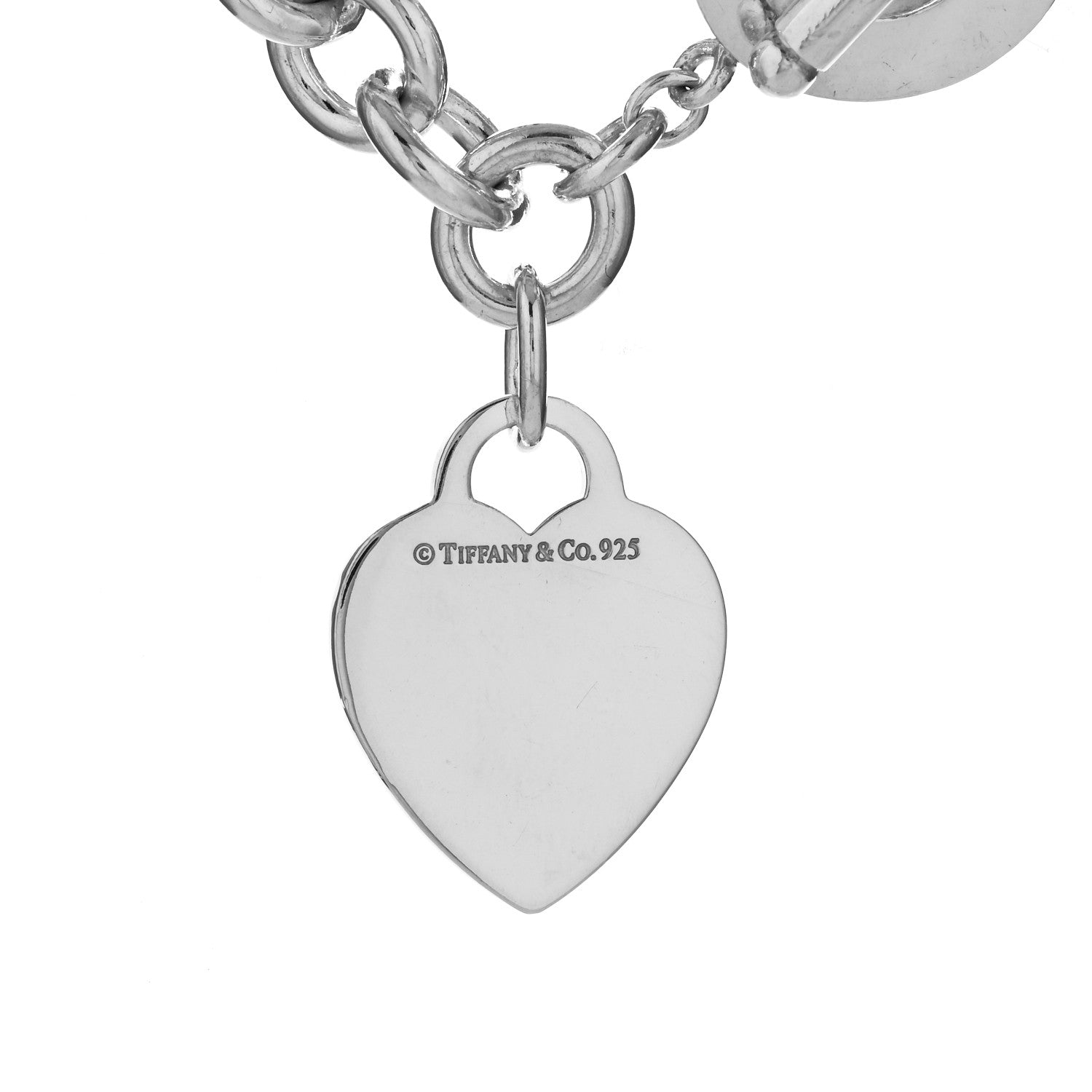 Tiffany Sterling Silver Heart Tag Toggle Necklace 4 of 4