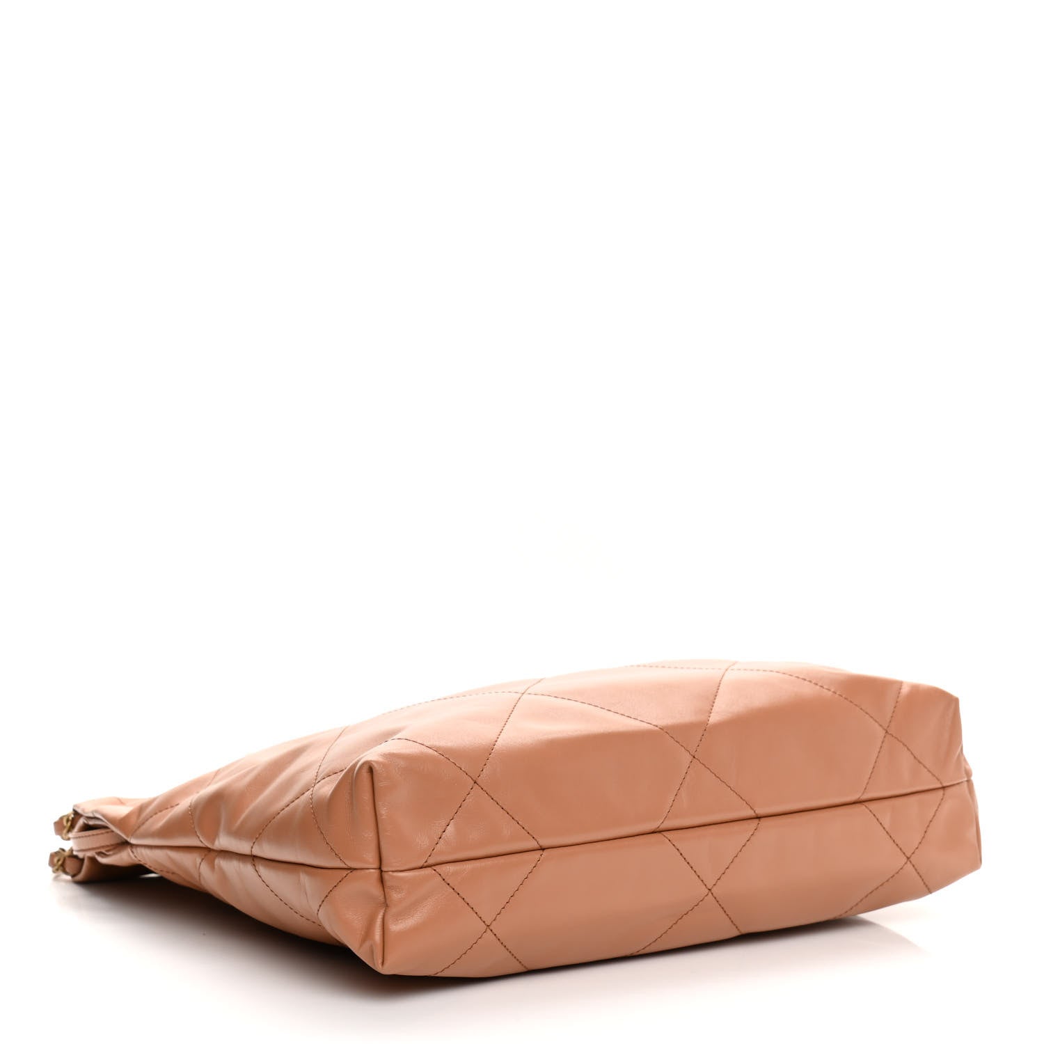 Chanel Shiny Calfskin Quilted Small Chanel 22 Camel 5 of 11