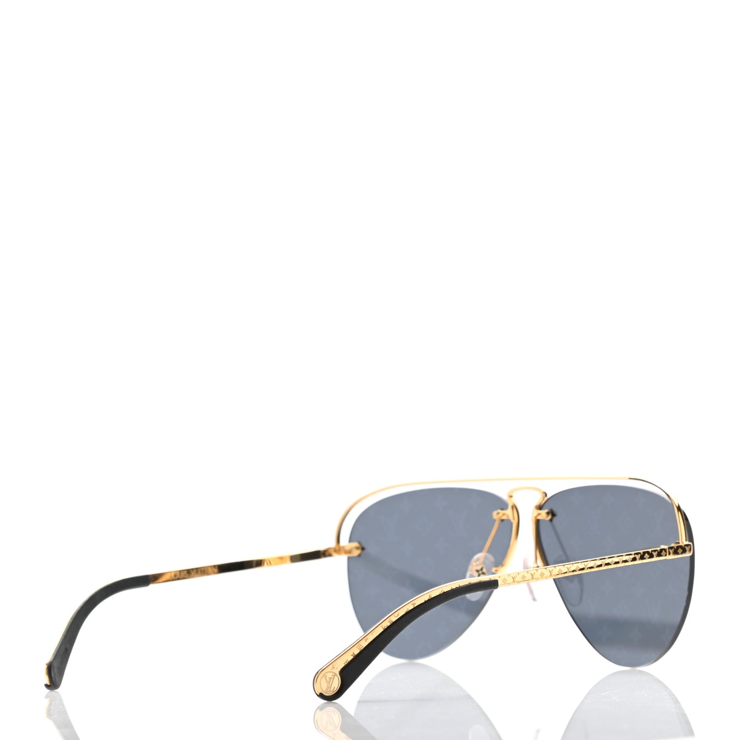 Metal Monogram Grease Sunglasses Z1172W Gold
