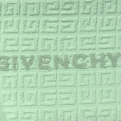 Givenchy Terry Cloth Logo Zipped Pouch Aqua Green 8 of 13
