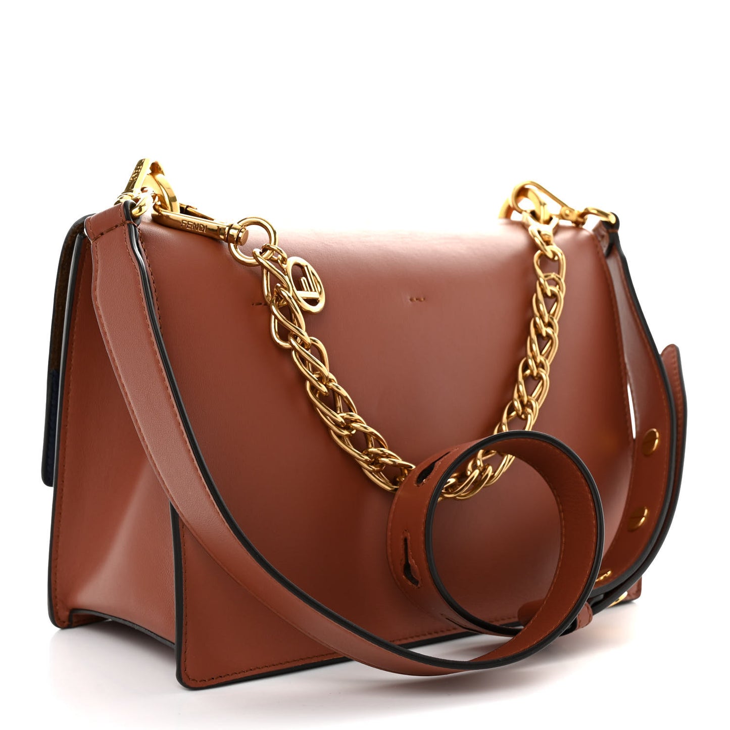 Vitello Grace Matte F is Fendi Kan U Shoulder Bag Rust
