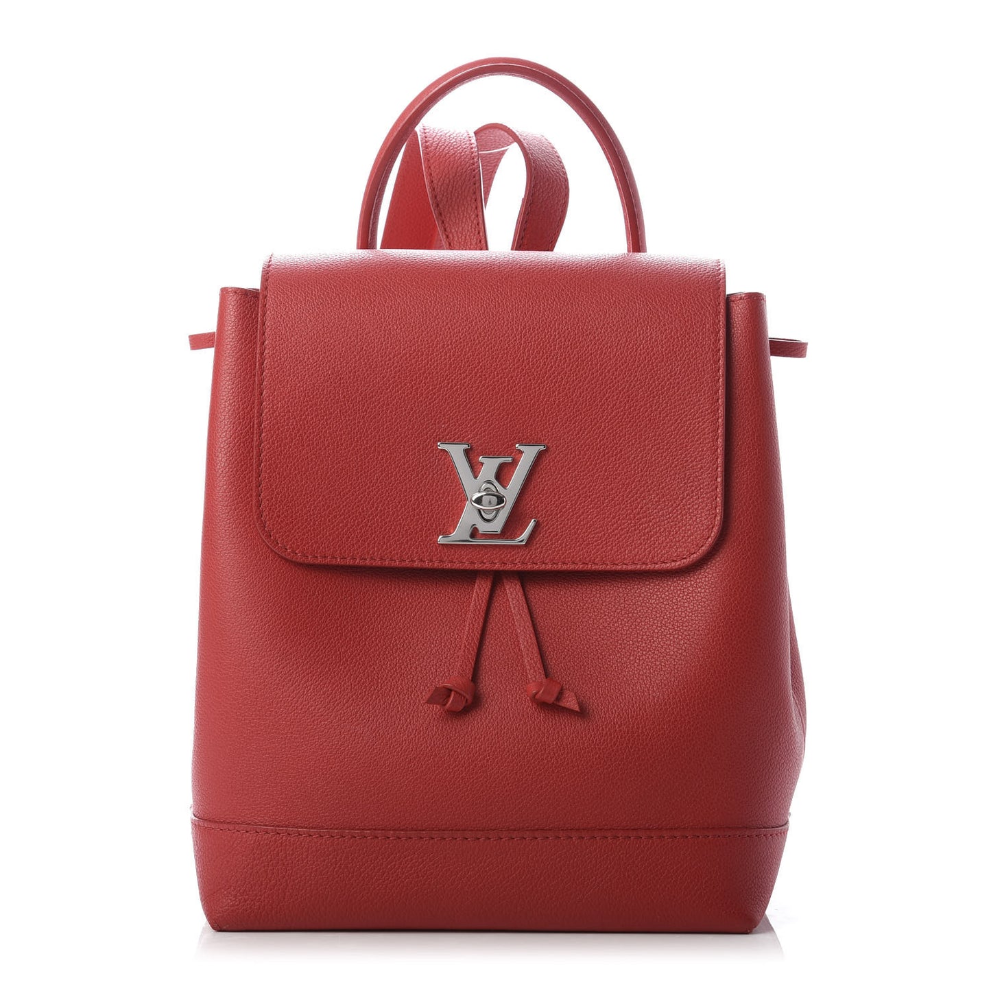 Soft Calfskin Lockme Backpack Rubis
