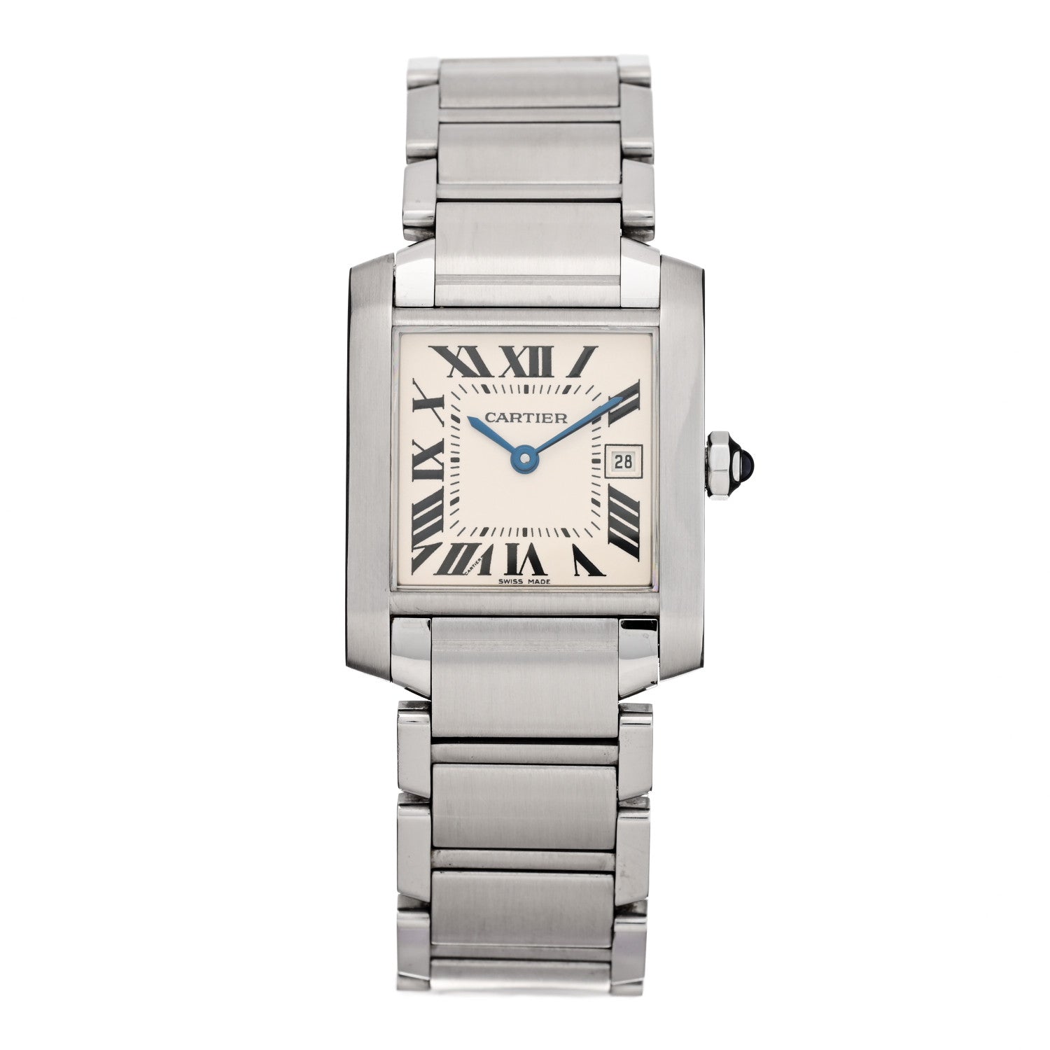 Cartier Stainless Steel 25mm Tank Francaise Quartz Watch 1 of 4