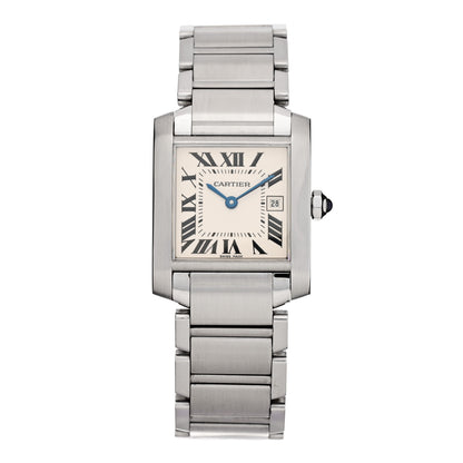 Cartier Stainless Steel 25mm Tank Francaise Quartz Watch 1 of 4