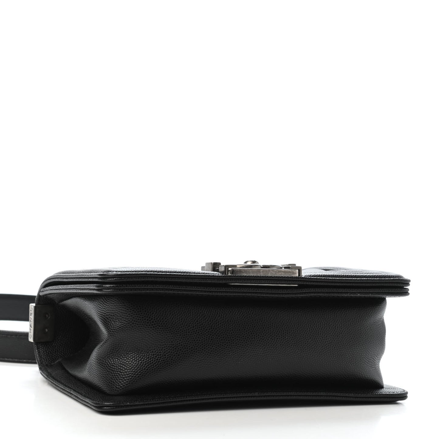 Caviar Quilted Small Boy Flap Black