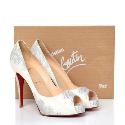 Christian Louboutin Watersnake Very Prive 120 Pumps 39.5 Roccia 12 of 12