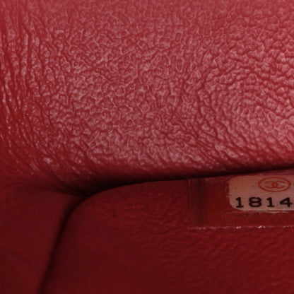 Chanel Lambskin Quilted Maxi Double Flap Red 7 of 10