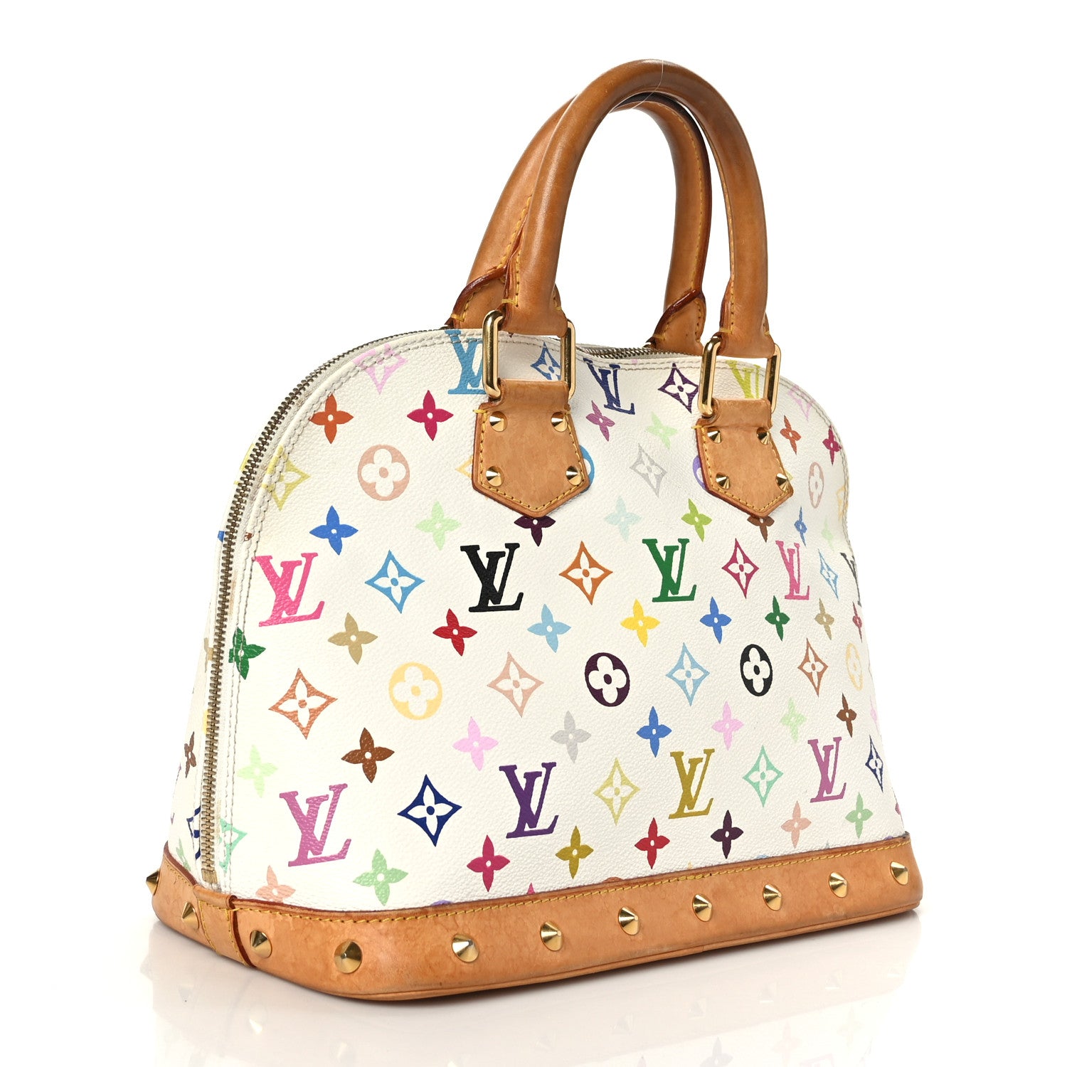 Louis Vuitton Monogram Multicolor Alma White 3 of 11