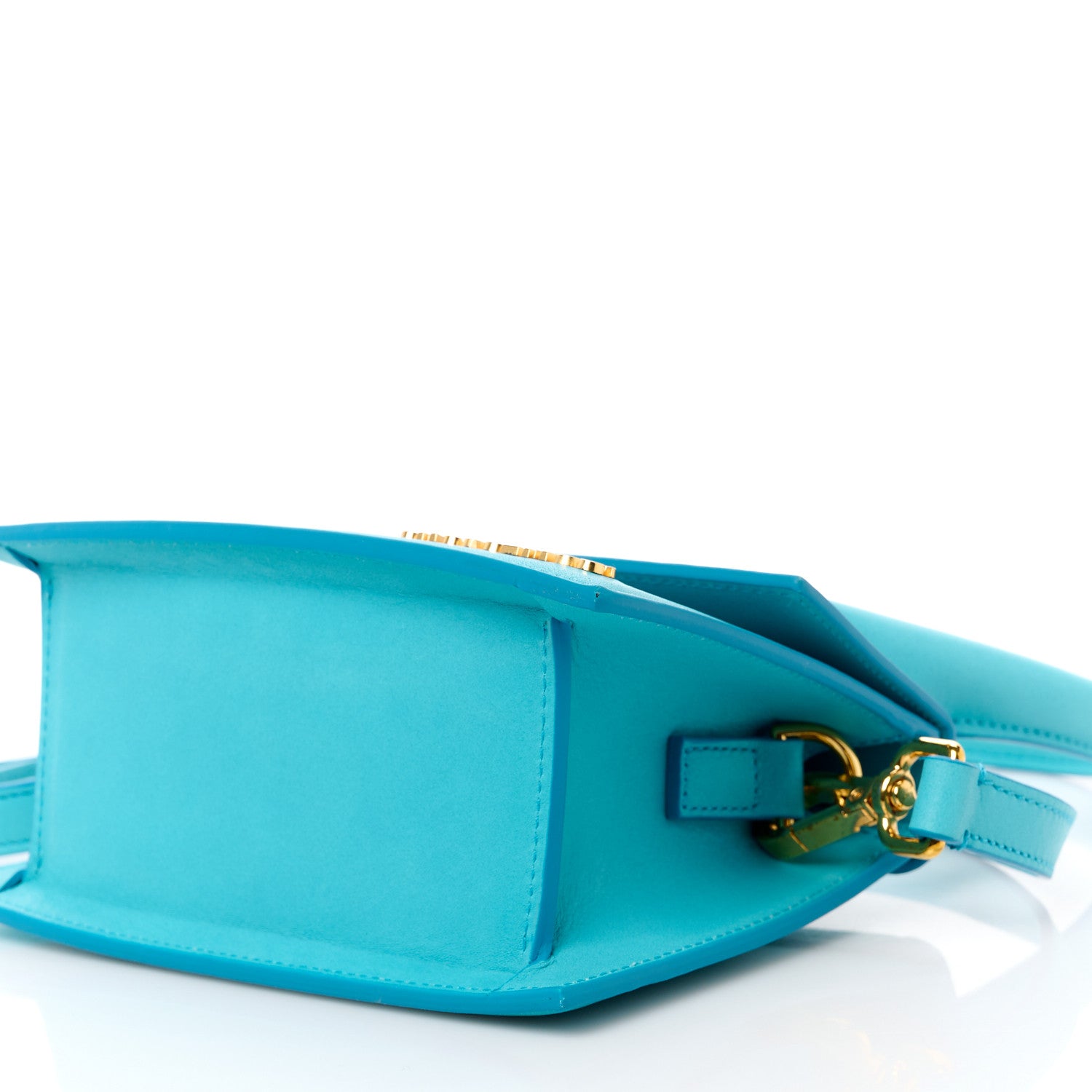 Jacquemus Smooth Calfskin Le Chiquito Moyen Turquoise 10 of 11