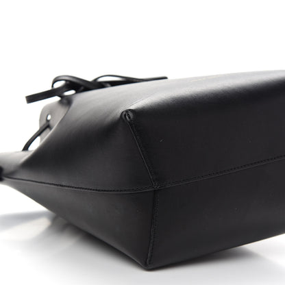 Mansur Gavriel Vegetable Tanned Calfskin Mini Bucket Bag Black Flamma 8 of 10