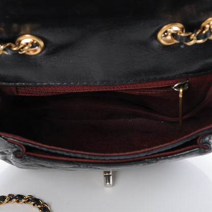Chanel Aged Calfskin Small Bubble CC Flap Black 6 of 9