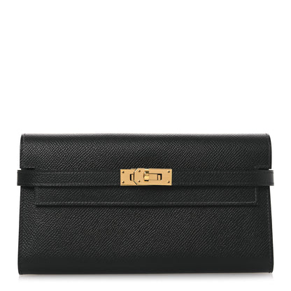 Hermes Epsom Kelly Longue Wallet Black 1 of 9
