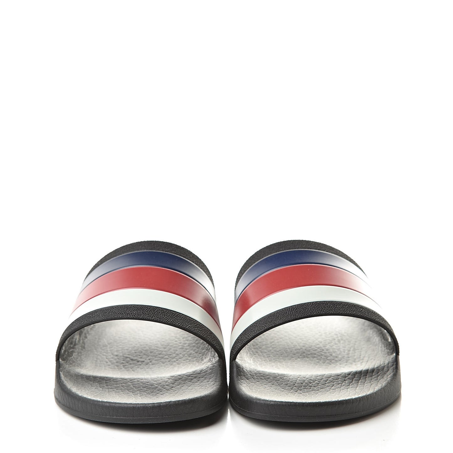 Rubber Web Mens Pool Slide Sandals 8 Black Mystic White Hibiscus Red Marine