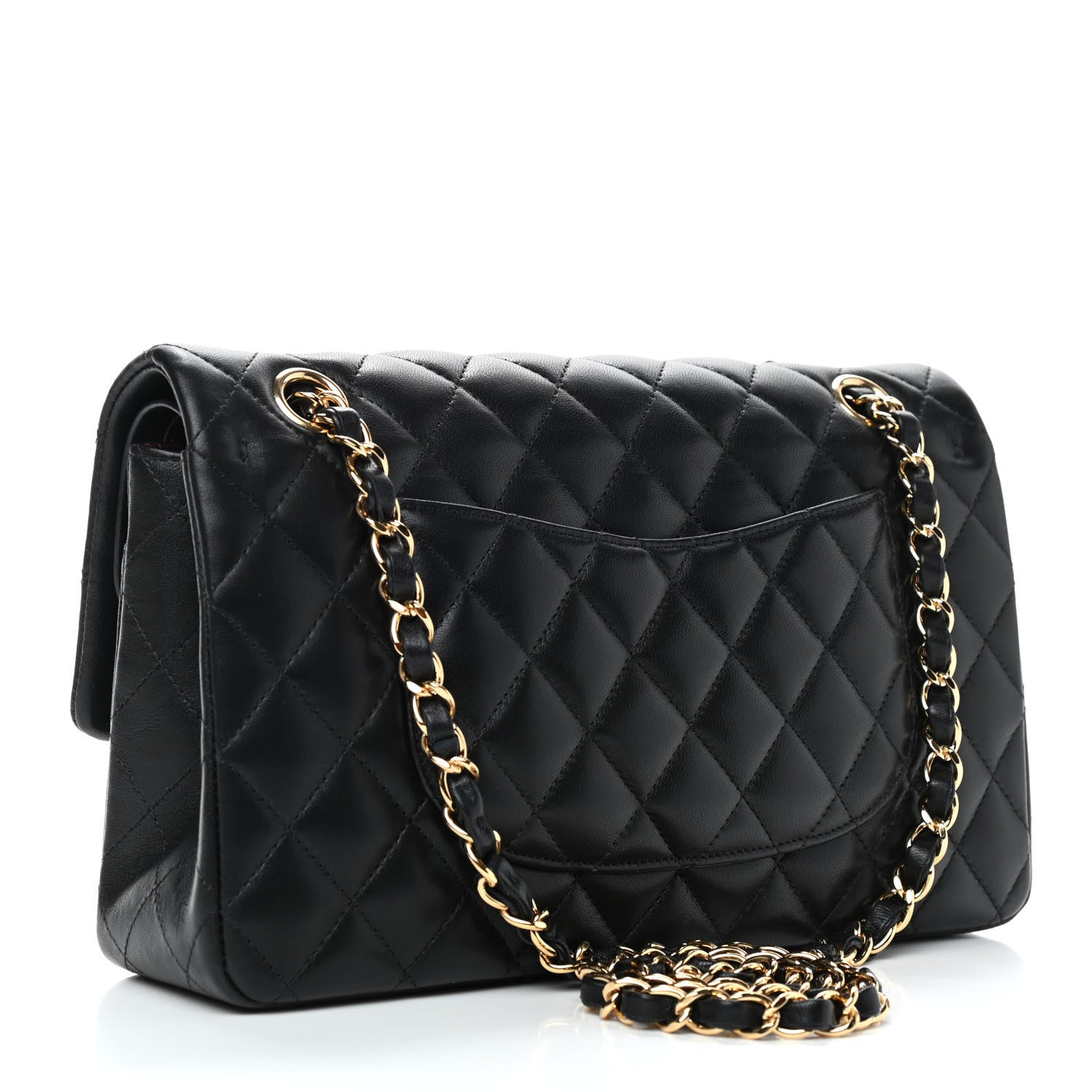 Chanel Lambskin Quilted Medium Double Flap Black 3 of 11