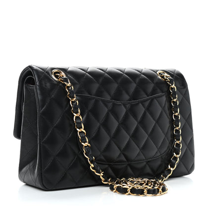 Chanel Lambskin Quilted Medium Double Flap Black 3 of 11