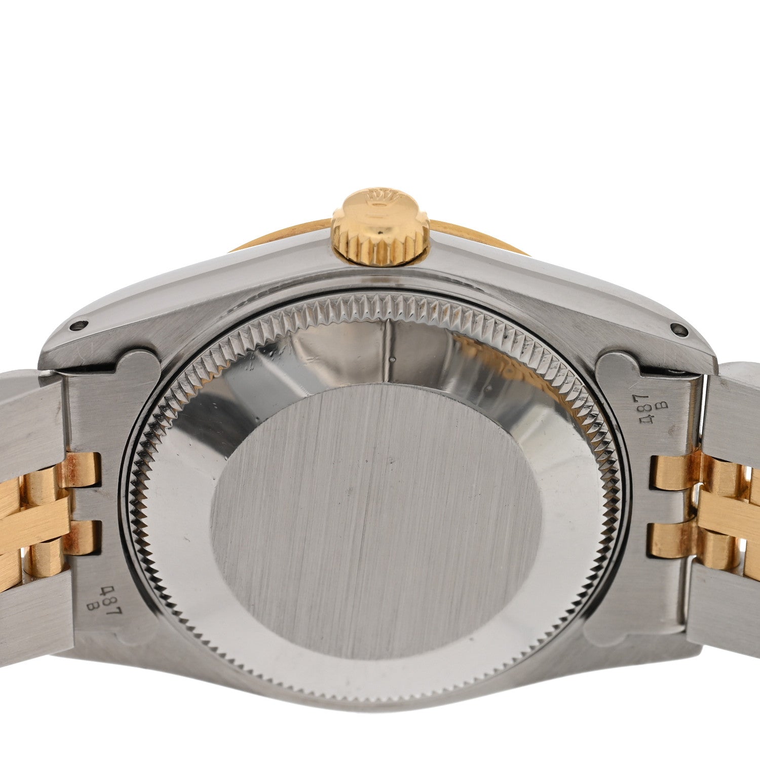 Rolex Stainless Steel 18K Yellow Gold 31mm Oyster Perpetual Datejust Watch White Roman 68273 4 of 4