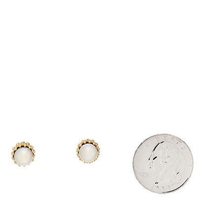 Tiffany 18K Yellow Gold Pearl Schlumberger Acorn Earrings 2 of 5