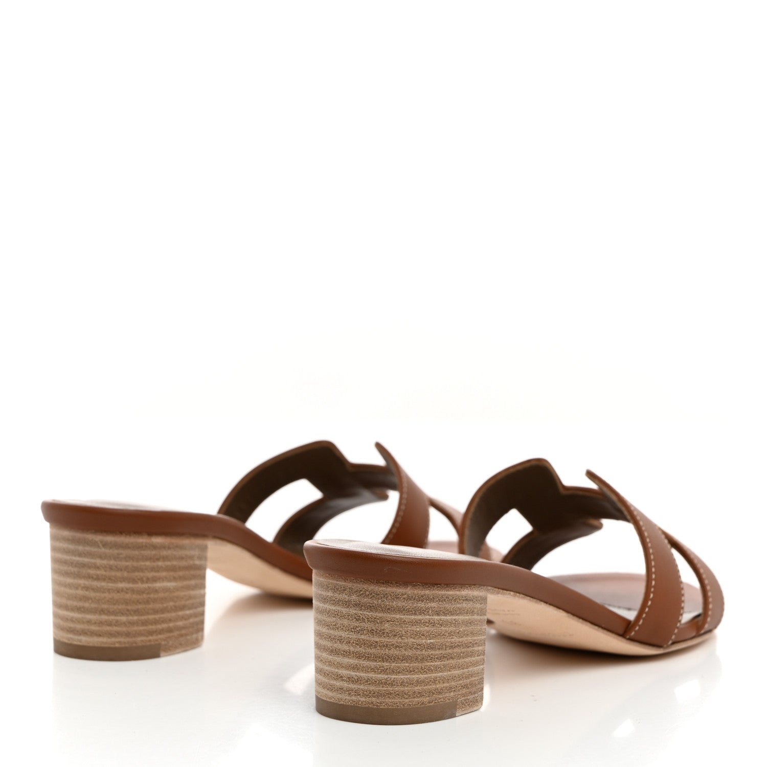 Hermes Calfskin Oasis Sandals 35 Gold 4 of 9