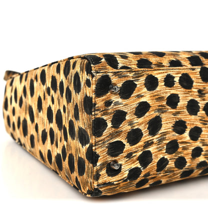 Christian Dior Canvas Leopard Print Medium Lady Dior 9 of 10