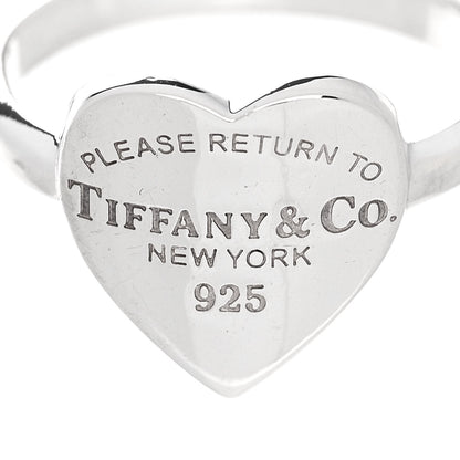 Tiffany Sterling Silver Return to Tiffany Heart Ring 54 6.75 4 of 4