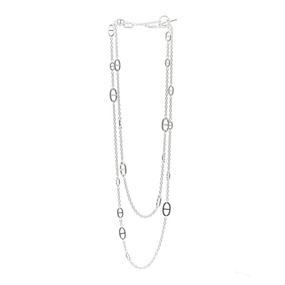 Hermes Sterling Silver Farandole Necklace 160 3 of 4