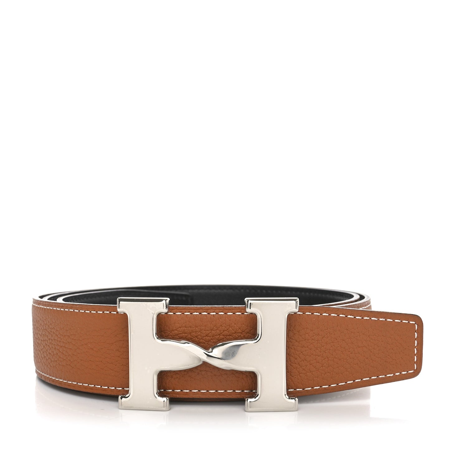 Box 135 Togo 38mm H Twist Belt 95 38 Black Gold