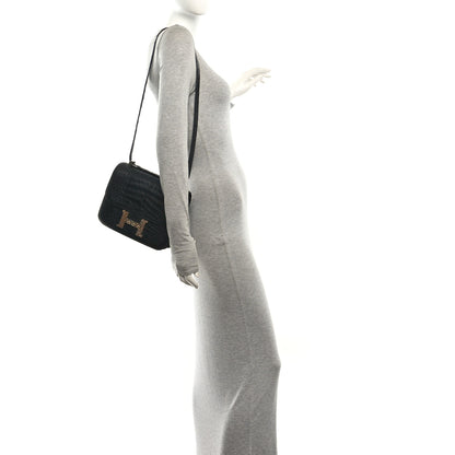 Hermes Matte Alligator Lizard Constance 24 Black Ombre 2 of 11