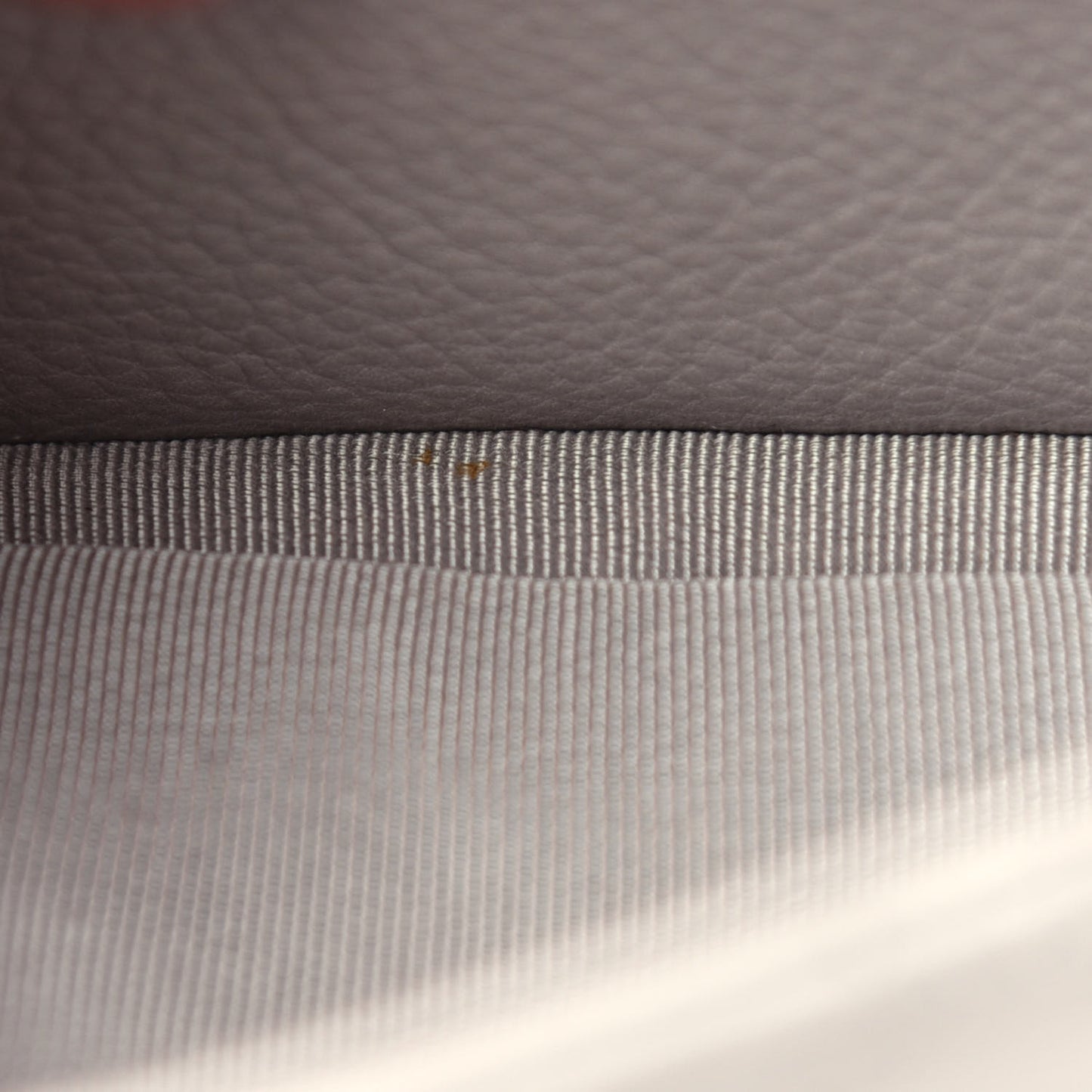 Calfskin Quilted Top Handle Flap Light Grey