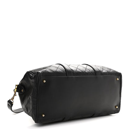Chanel Calfskin Stitched CC Boston Black 4 of 15