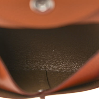 Hermes Evercolor Bastia Verso Coin Purse Gold Beige De Weimar 5 of 10