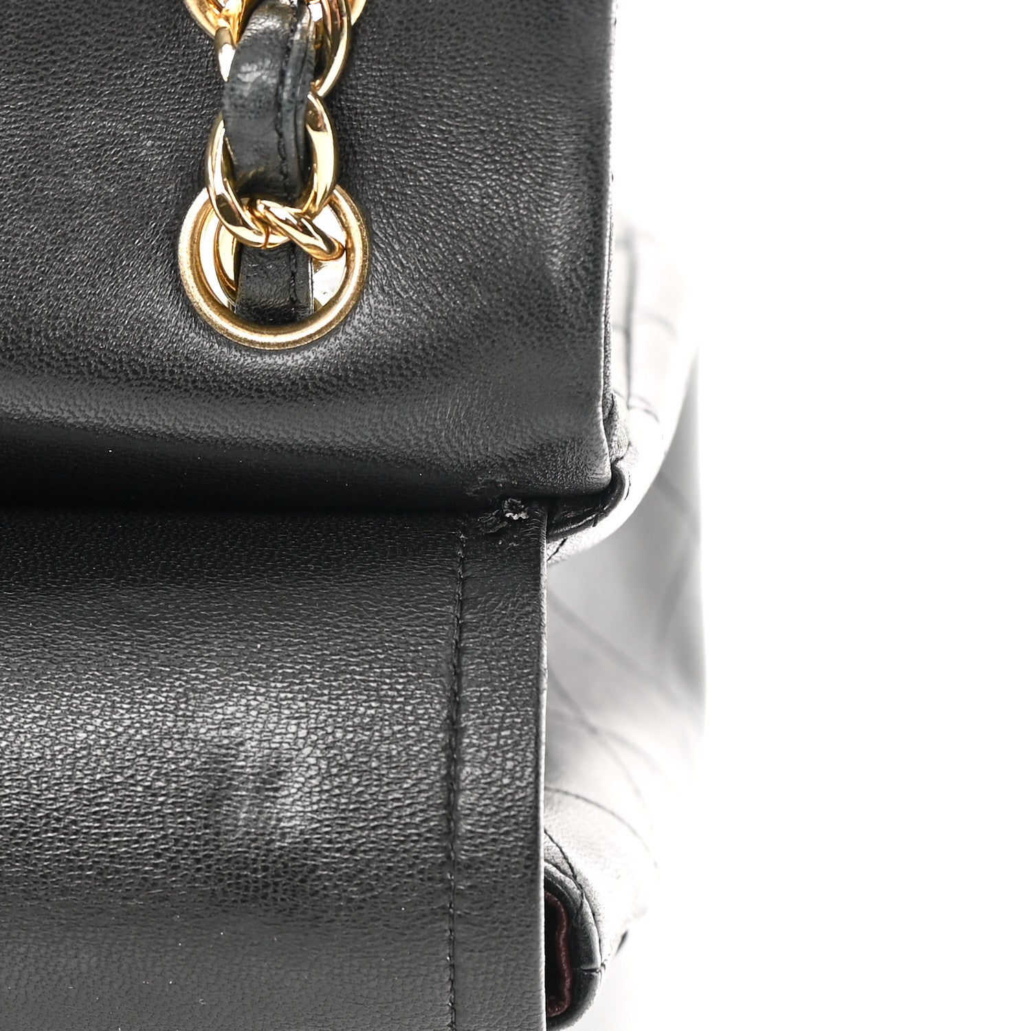 Chanel Lambskin Quilted Jumbo Double Flap Black 16 of 20