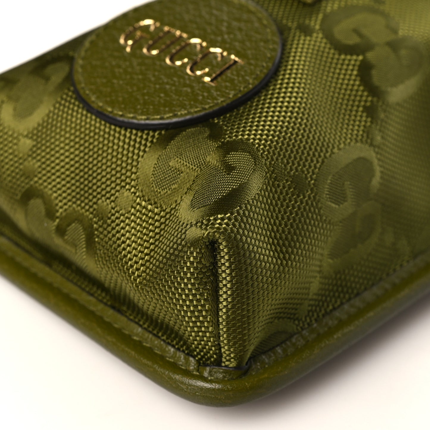 Econyl Nylon Monogram Off The Grid Mini Shoulder Bag Juniper Green
