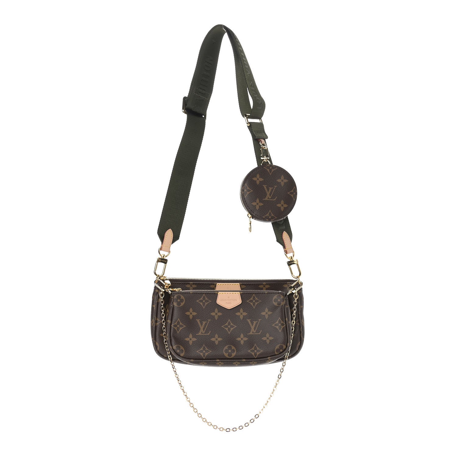Louis Vuitton Monogram Multi Pochette Accessories Kaki 1 of 11