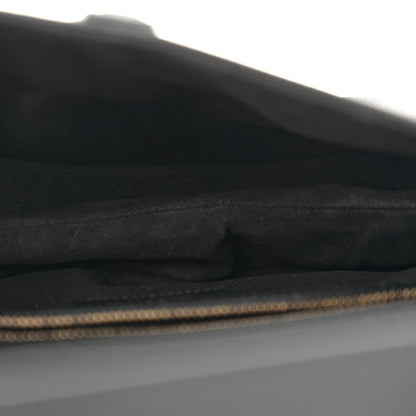 Christian Dior Grained Calfskin Saddle Bag Black 5 of 13