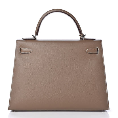 Hermes Epsom Kelly Sellier 32 Etoupe 4 of 35