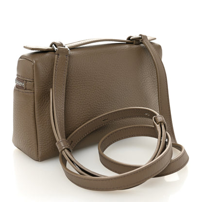 Loro Piana Grained Calfskin L19 Extra Pocket Pouch Warm Mastic 3 of 9