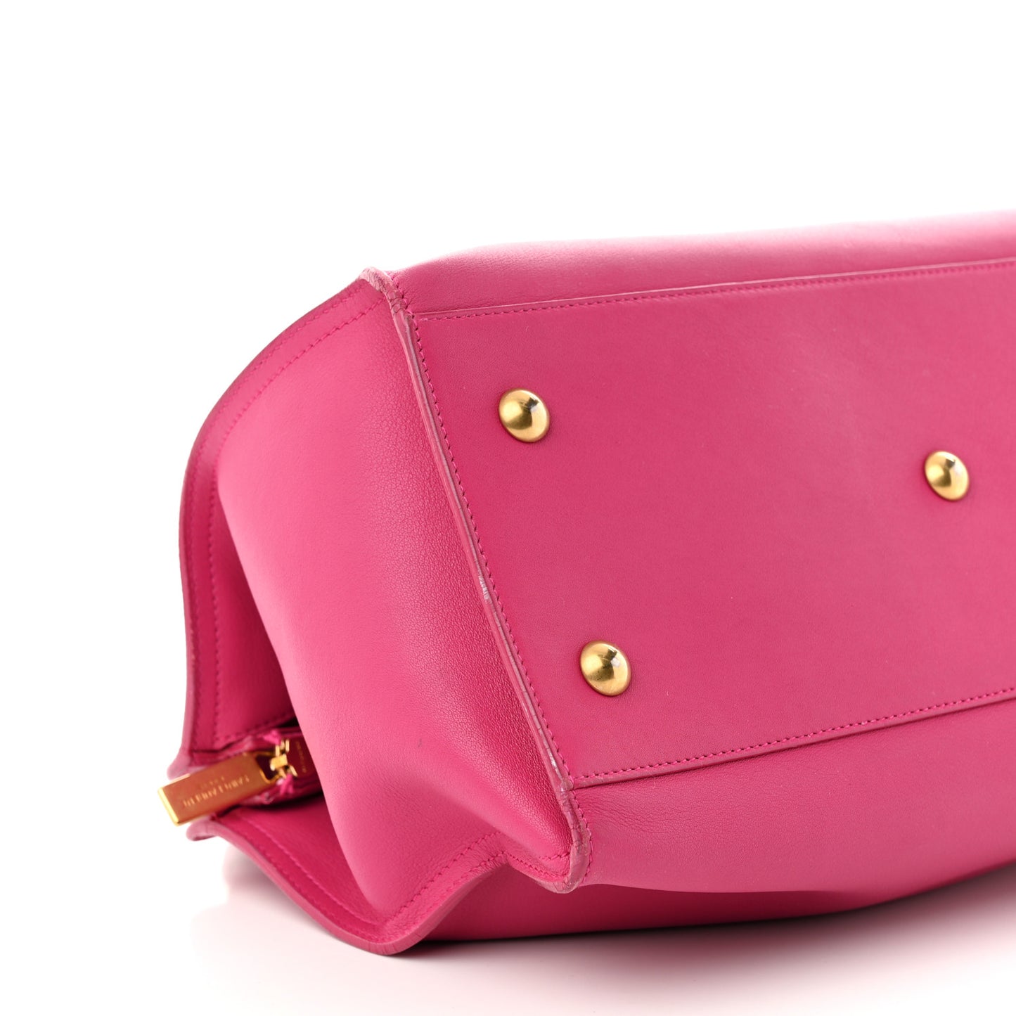 Calfskin Small Classic Y Cabas Fuchsia