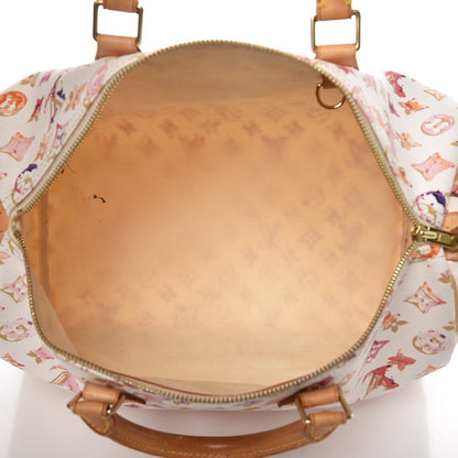 Louis Vuitton Watercolor Aquarelle Speedy 35 White 5 of 14